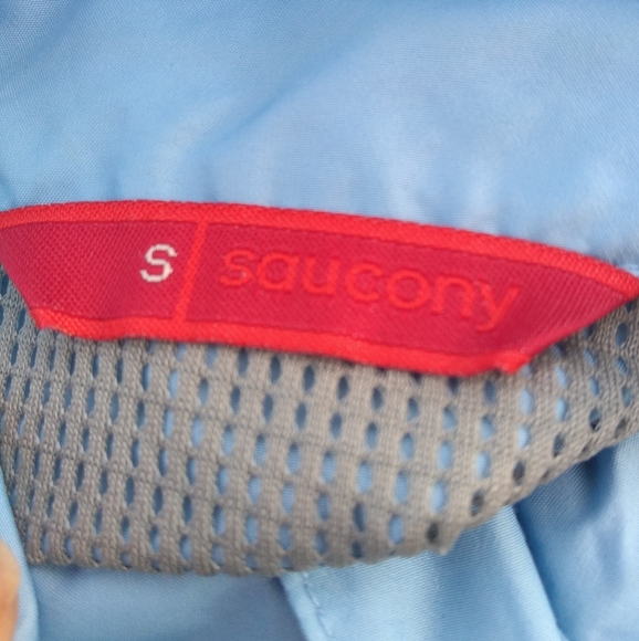 Ladies Blue Saucony Windbreaker Jacket, Size Small, Lightweight, Back Ve… - Picture 14 of 14